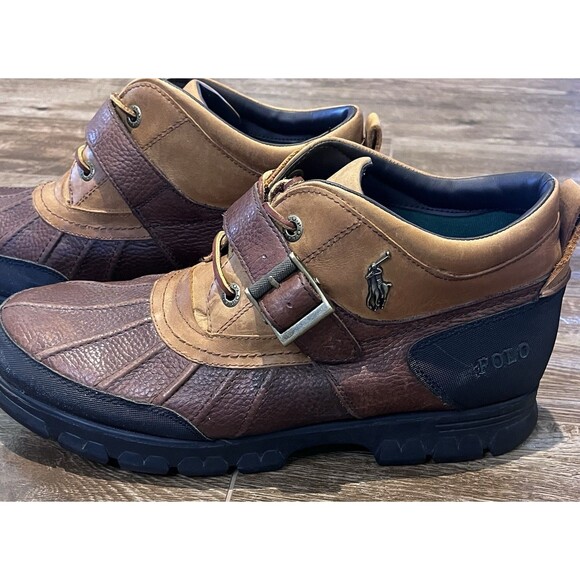 POLO Ralph Lauren Dover III Boots Men's Size 13 D Leather Duck - Picture 7 of 16